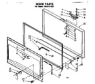 Kenmore 1988121852 door parts diagram