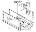 Kenmore 1988122330 door parts diagram