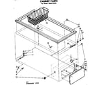 Kenmore 1988122337 cabinet parts diagram