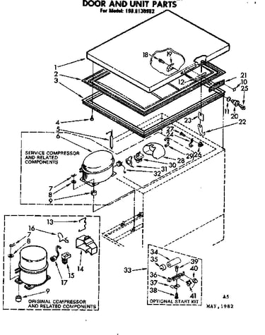 Door and unit parts