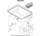 Kenmore 1988131235 cabinet parts diagram