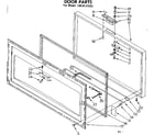 Kenmore 1988131532 door parts diagram