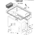Kenmore 1988131843 cabinet parts diagram