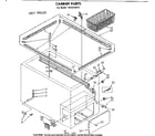 Kenmore 1988131873 cabinet parts diagram