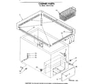 Kenmore 1988132330 cabinet parts diagram