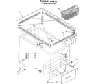 Kenmore 1988132337 cabinet parts diagram