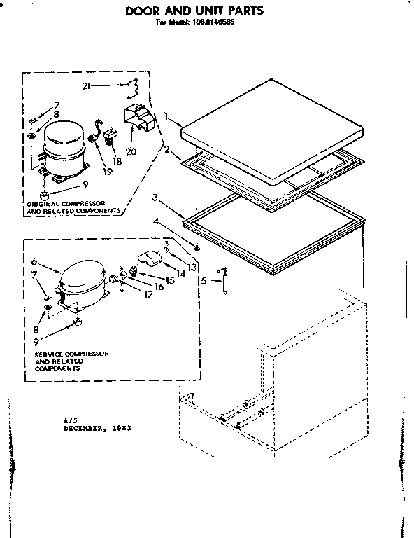 Door and unit parts