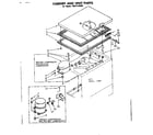 Kenmore 1988140985 cabinet and unit parts diagram