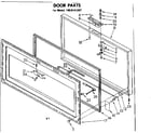 Kenmore 1988141287 door parts diagram