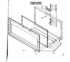 Kenmore 1988141523 door parts diagram