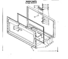 Kenmore 1988151237 door parts diagram