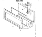 Kenmore 1988151285 door parts diagram