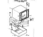 Kenmore 1988200683 cabinet and unit parts diagram