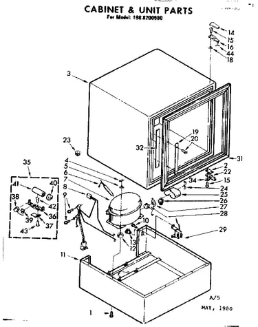 Cabinet & unit parts