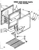 Shelf and door parts