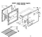 Kenmore 1988210681 shelf and door parts diagram
