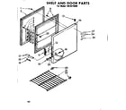 Kenmore 1988210980 shelf and door parts diagram