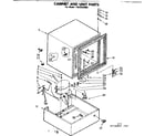 Kenmore 1988220681 cabinet and unit parts diagram