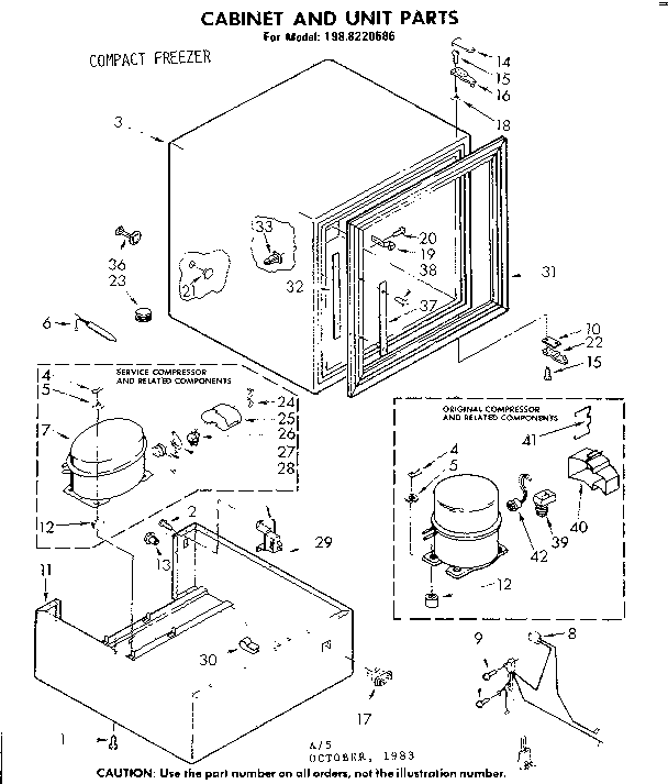 CABINET AND UNIT PARTS