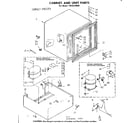 Kenmore 1988220686 cabinet and unit parts diagram