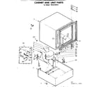 Kenmore 1988220910 cabinet and unit parts diagram