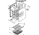 Kenmore 1988220981 shelf and door parts diagram