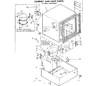 Kenmore 1988220985 cabinet and unit parts diagram