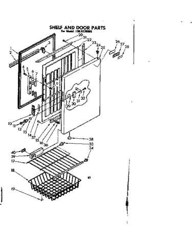 Shelf and door parts
