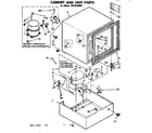 Kenmore 1988230982 cabinet and unt parts diagram