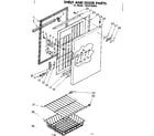 Kenmore 1988230982 shelf and door parts diagram