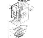 Kenmore 1988230985 shelf and door parts diagram