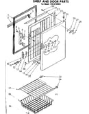 Shelf and door parts