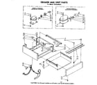 Kenmore 1988240695 drawer and unit parts diagram