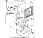 Kenmore 1988240985 cabinet and unit parts diagram
