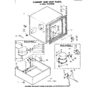 Kenmore 1988250685 cabinet and unit parts diagram