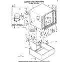 Kenmore 1988250985 cabinet and unit parts diagram