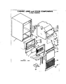 Cabinet liner and door components