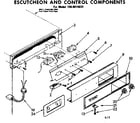 Kenmore 1988814830 escutcheon & control components diagram