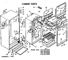 Kenmore 2536672810 cabinet parts diagram