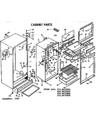 Cabinet parts