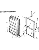 Freezer door parts