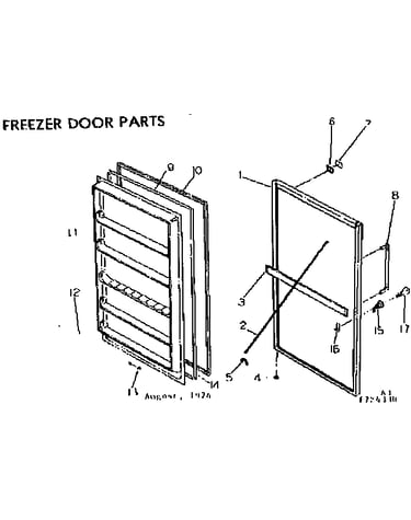 Freezer door parts
