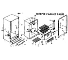 Kenmore 253724330 cabinet parts diagram