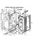 Cabinet liner and divider parts