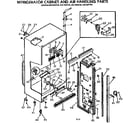 Kenmore 2537640740 cabinet & air handling parts diagram