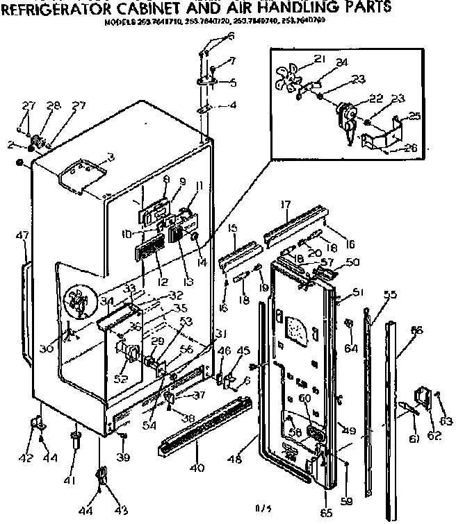 Cabinet & air handling parts