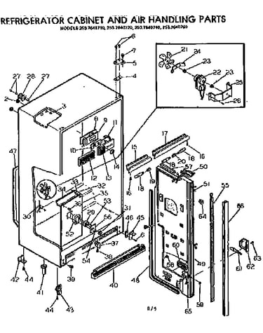 Cabinet & air handling parts