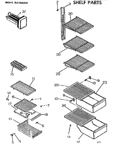 Shelf parts