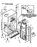 Cabinet and air handling parts