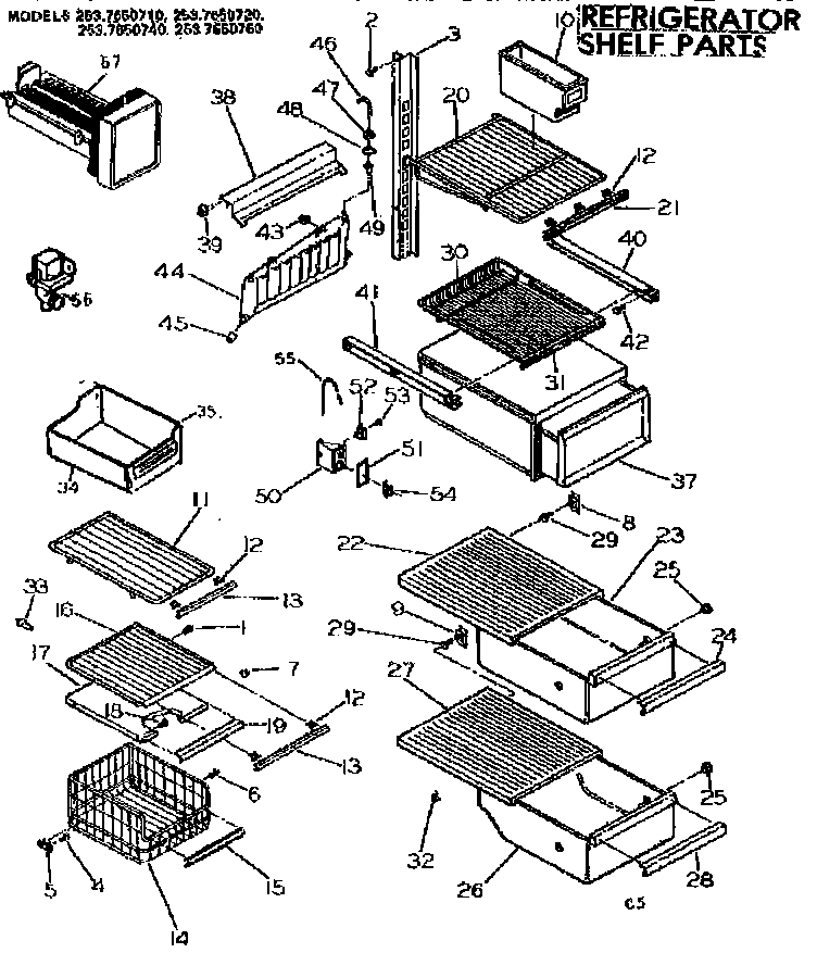Shelf parts